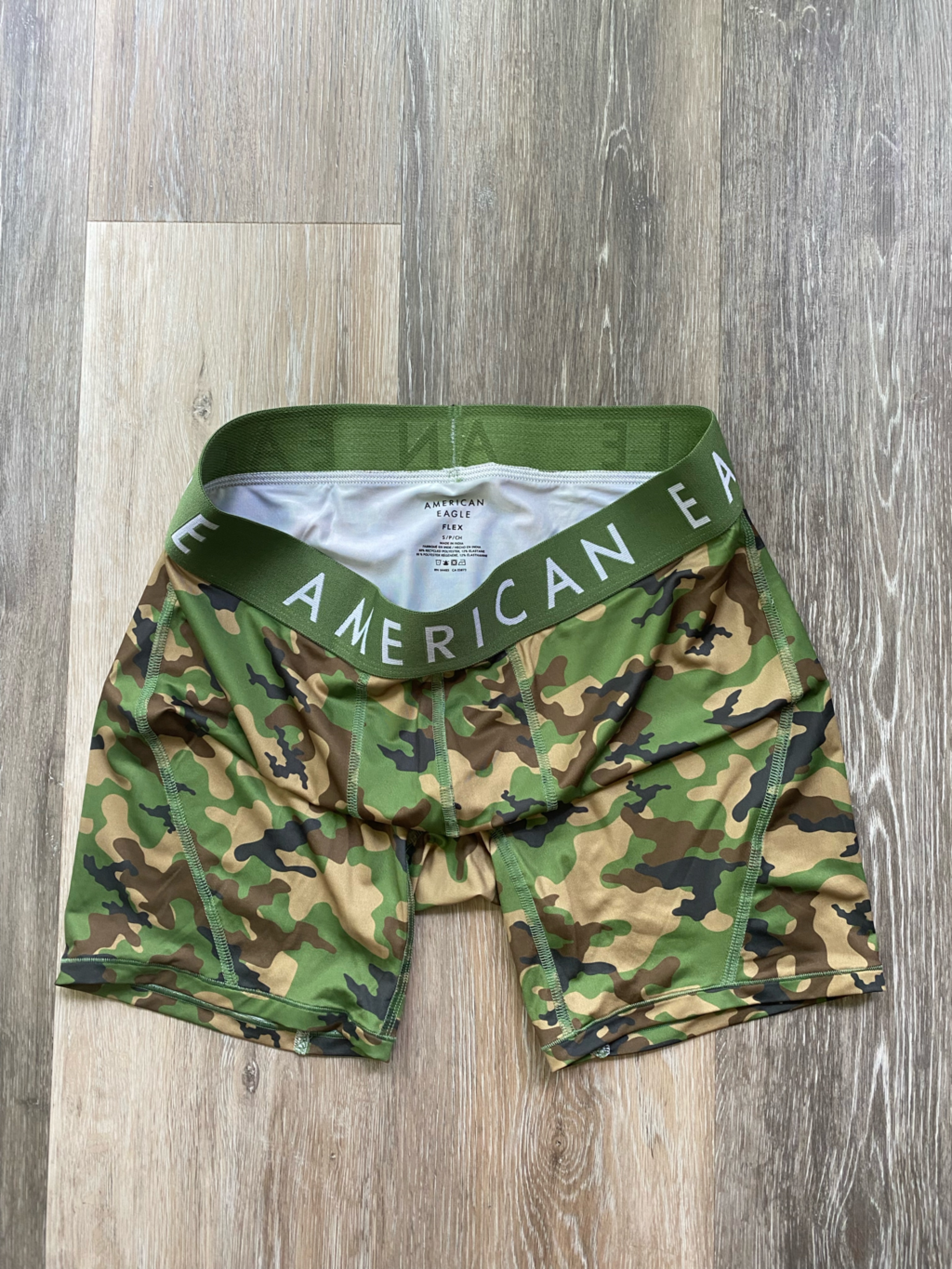 New Without Tag American Eagle Camo Compression Shorts  Green Camo